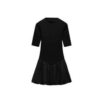 ZARA Short-Sleeved Dresses Women's Black