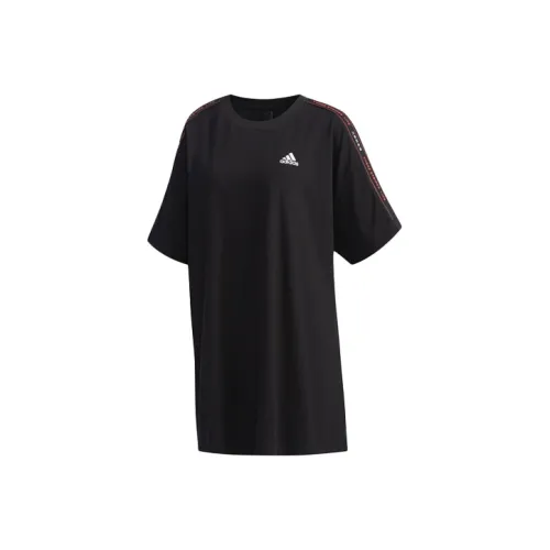 Adidas Short Sleeved Dresses Women's Black