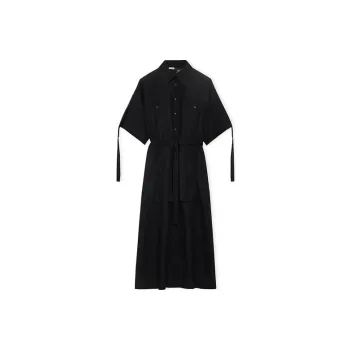 LOEWE Short Sleeved Dresses Women's Black