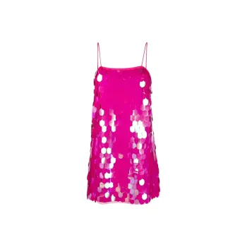 Rotate Slip Dresses Women's Rose Red