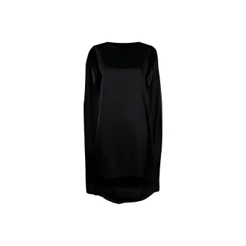 MM6 Maison Margiela Cape-Detailed Crewneck Sleeveless Dress