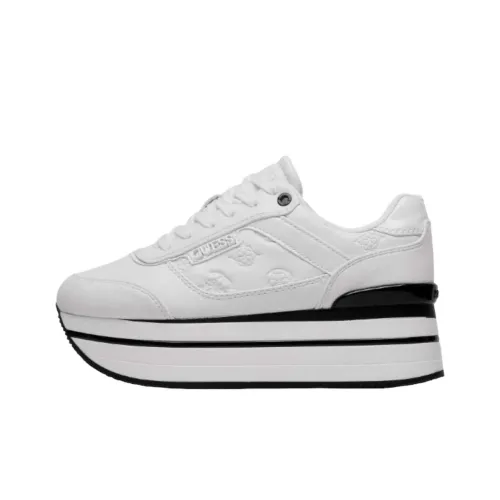 GUESS Hansin Abrasion Resistant Low Top Casual Shoes Women's White