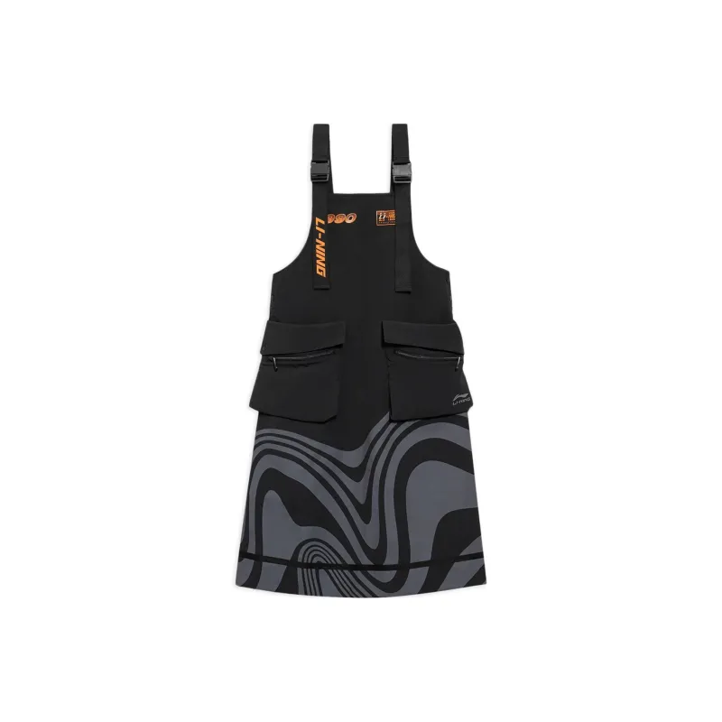 LiNing China Li Ning Sleeveless Dresses Women's Black-0