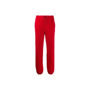 MSGM Knitted Sweatpants Women's Red