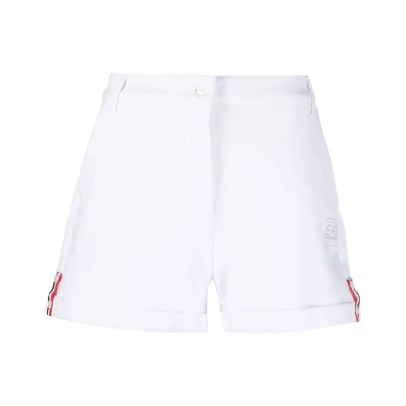 EMPORIO ARMANI EA7 SS23 Casual Shorts Women's White-0