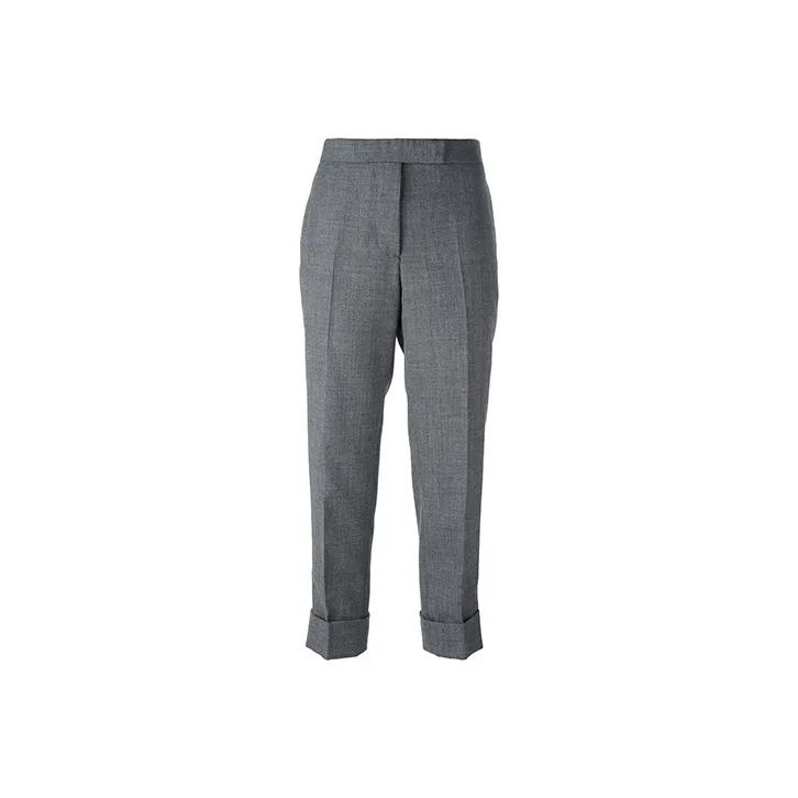 THOM BROWNE Cropped Tailored Trousers-0