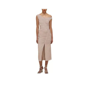 Self portrait Sleeveless Dress Women's Light Coffee