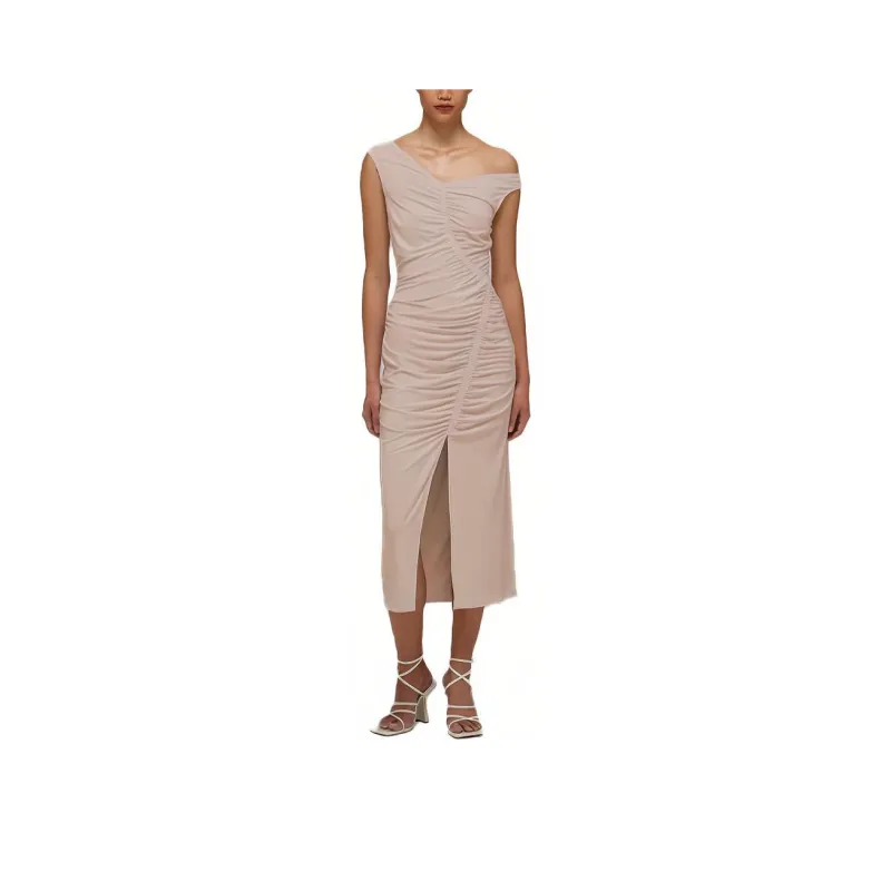 Self portrait Sleeveless Dress Women's Light Coffee-0
