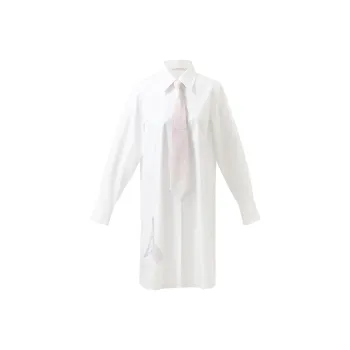 GOELIA Long Sleeved Dress Women's Raw White
