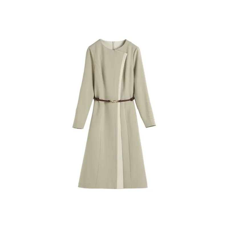 Hang Yi Court Long Sleeved Dresses Women's-0