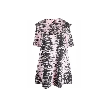 GANNI Short Sleeved Dresses Women's Multicolor
