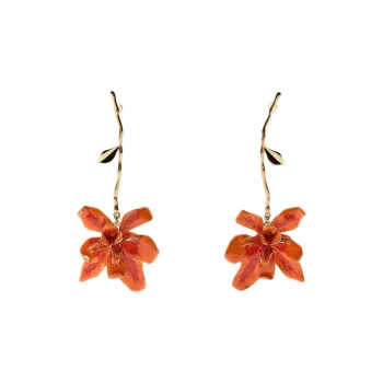 ZARA Metal Earrings Women's Gold