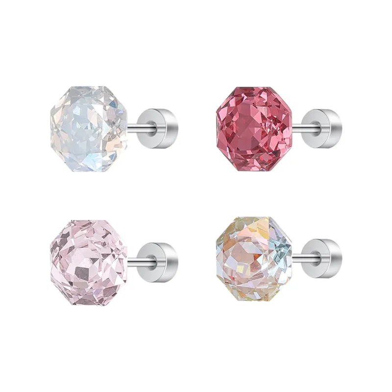 MISS XIA JWY Titanium Steel Stud Earrings Unisex-62
