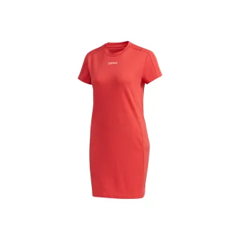 Adidas Short-Sleeved Dresses Women's Glory Red/Luminous Pink
