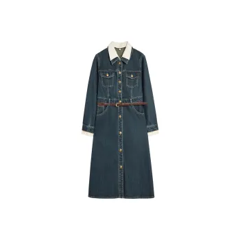 Love To Serve Long Sleeved Dress Women's Dark Blue