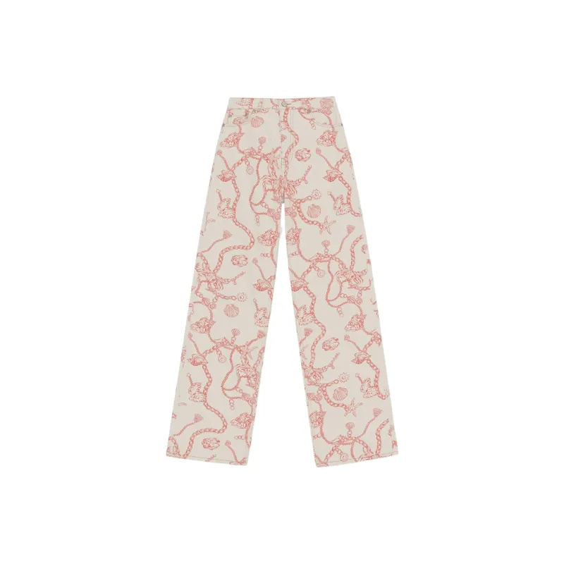GANNI Jeans Women's White-0