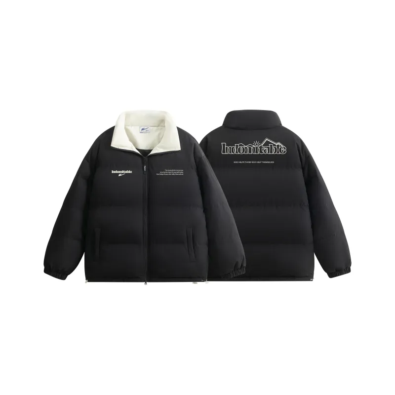 Warrior Ride The Wind Collection Open Ended Smile Collection Puffer Jacket Unisex-19