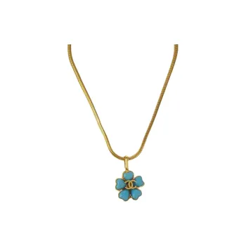 CHANEL 1997 Flower Stone Necklace