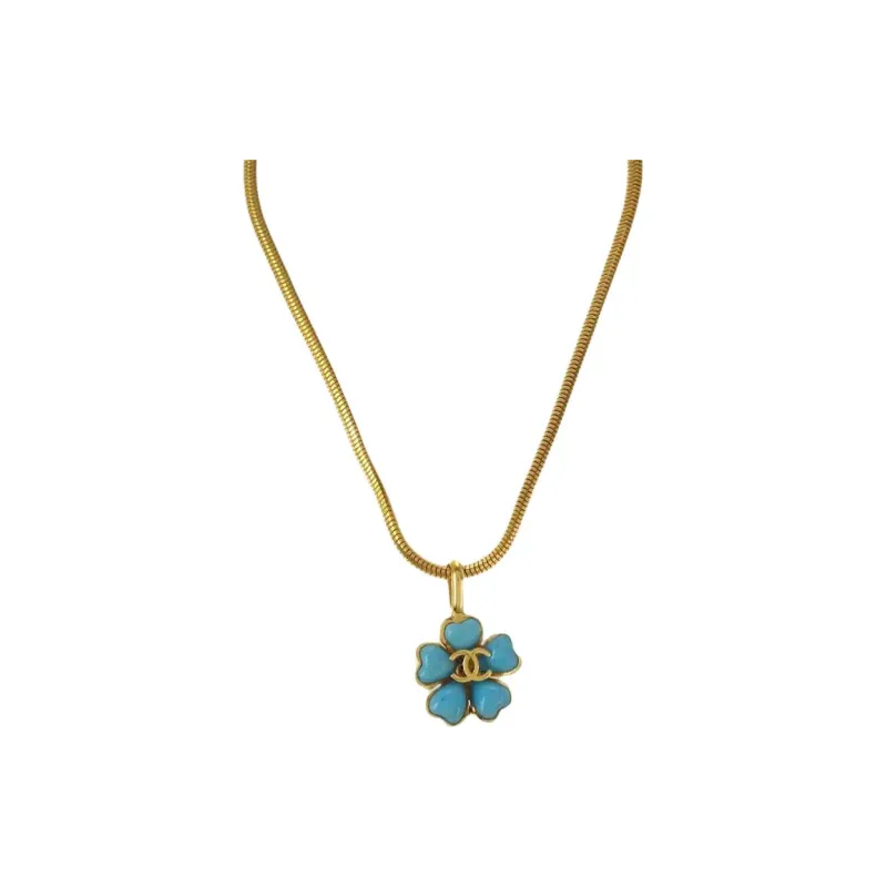 CHANEL 1997 Flower Stone Necklace-0