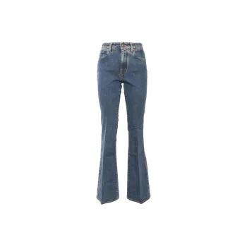 JACOB COHEN Logo Patch Flared Leg Jeans