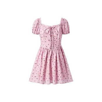LEDIN Short Sleeved Dress Women's Pink