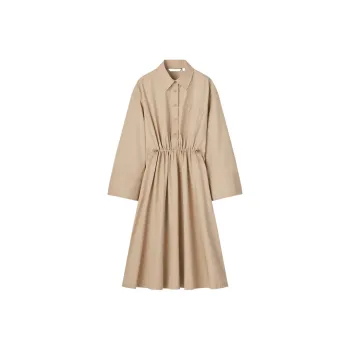 Marni X UNIQLO Marni Co-Branding Long-Sleeved Dresses Women's Khaki