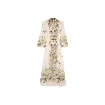 Zimmermann SS24 Long-Sleeved Dresses Women's Cream