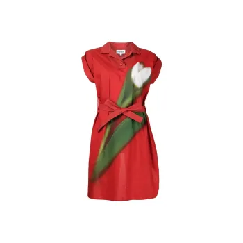 KENZO SS22 Short Sleeved Dresses Women's Red