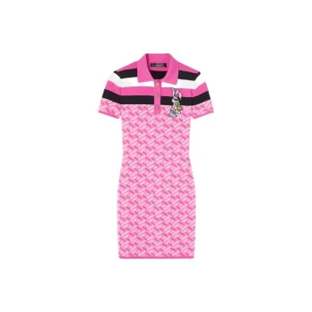 VERSACE SS24 CNY Short Sleeved Dresses Women's Pink