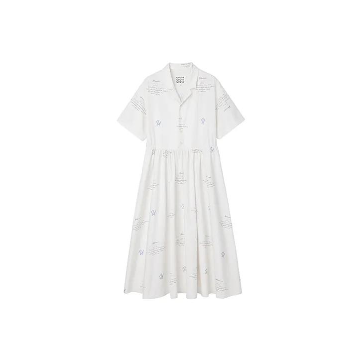 UNRETRO Shirts Skirt Dress White-0