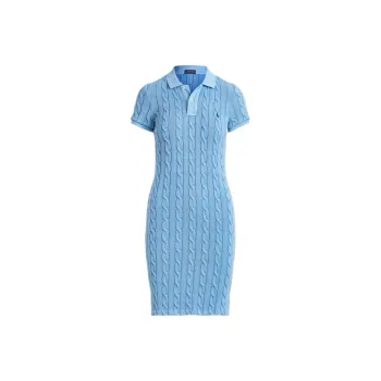 Polo Ralph Lauren SS22 Short Sleeved Dress Women's Blue