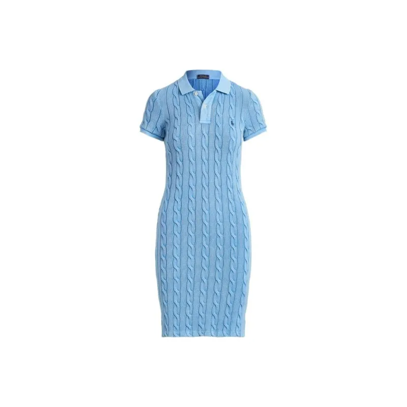 Polo Ralph Lauren SS22 Short Sleeved Dress Women's Blue-0