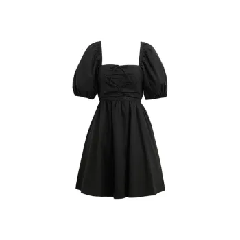 COACH SS24 Short Sleeved Dress Women's Black