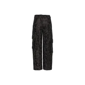 Rotate Sequin Embellished Cargo Trousers