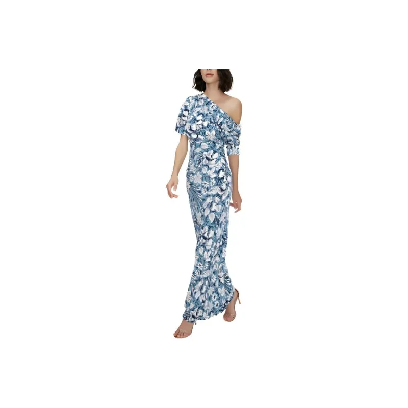 Diane Von Furstenberg Short Sleeved Dress Women's Blue-0
