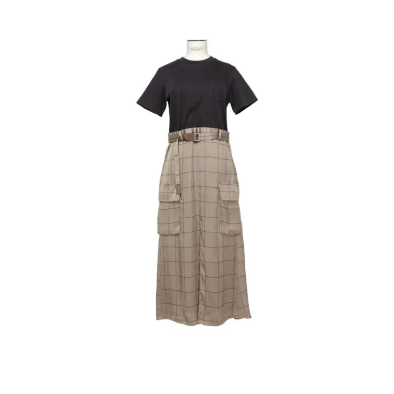 Sacai Windowpane Dress-0