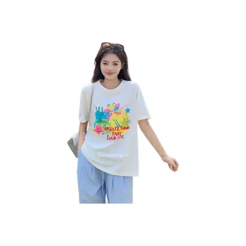 Mu Xiao Xin T Shirts Women's Pure White Fairy T Shirt