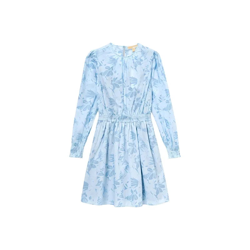 MICHAEL KORS SS24 Long Sleeved Dress Women's Light Blue-0