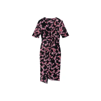 Bebe SS24 Short-Sleeved Dresses Women's Heather Black