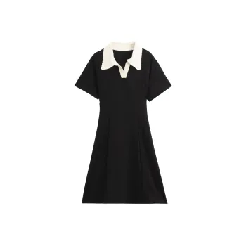 BASIC HOUSE Short-Sleeved Dresses Women's Black