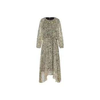 MOCO Long-Sleeved Dresses Women's Brown Apricot Leopard