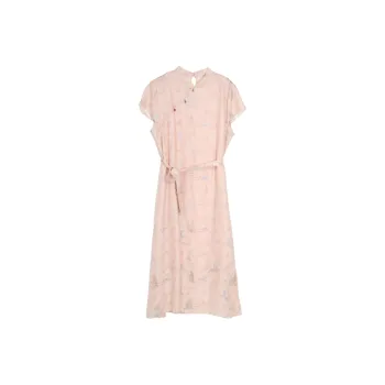 SETIROM Short Sleeved Dresses Women's Pink
