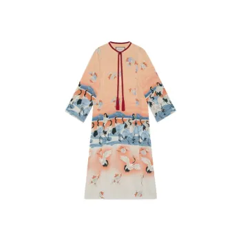 GUCCI Long-Sleeved Dresses Women's Pink