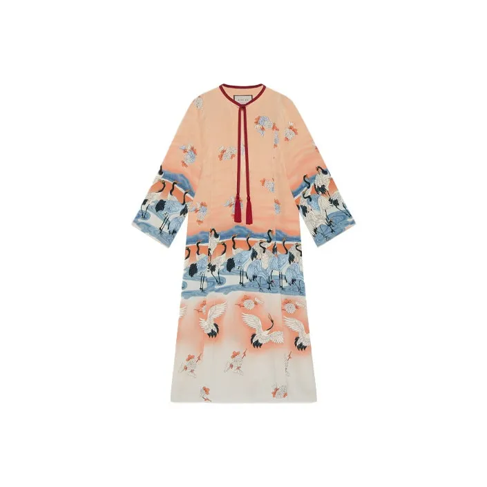 GUCCI Long-Sleeved Dresses Women's Pink-0
