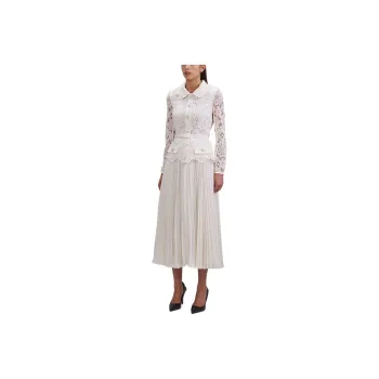 Self portrait FW22 Long Sleeved Dress Women's White