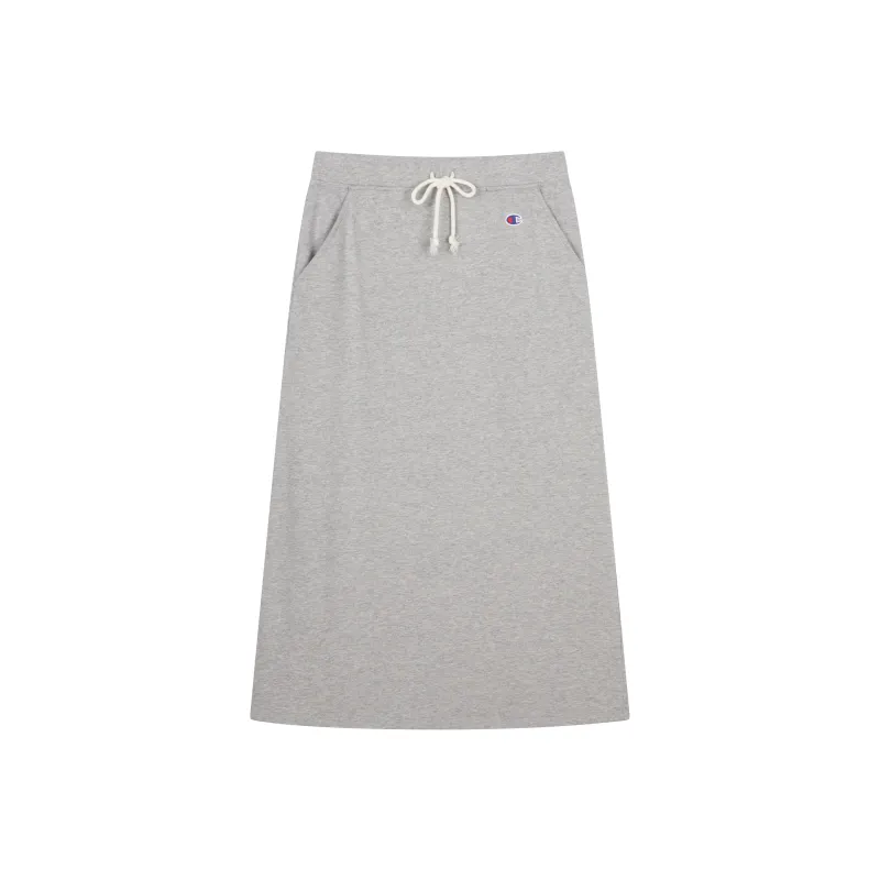Champion Knitted Fabric Half Length Long Skirt US Version Women's-6