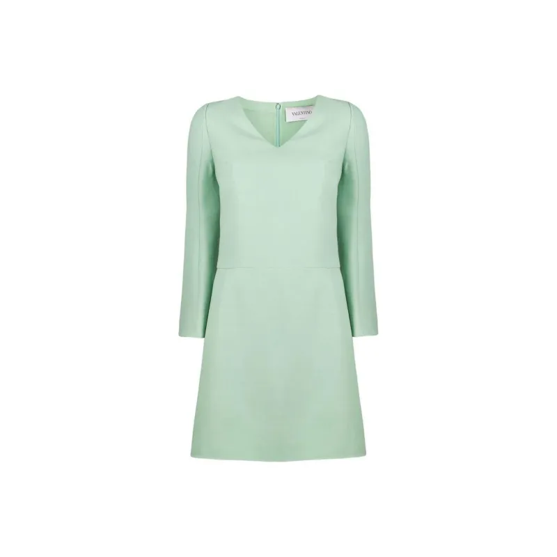 Valentino Long-Sleeved Dresses Women's Green-0