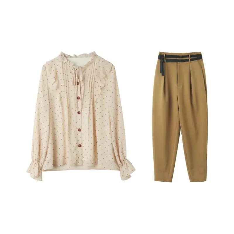 ANNECHEN Shirt Matching Sets Women's-0