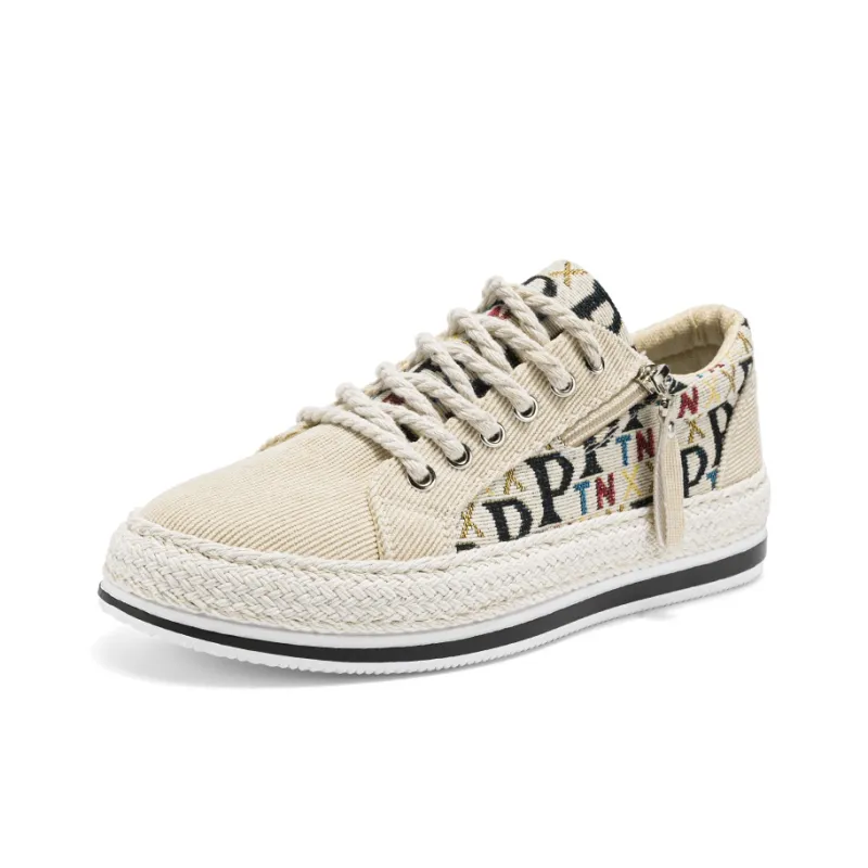 SUPEREDGE Cushioning, Impact Resistant, Abrasion Resistant Low Top Skateboard Shoes Men's Beige-2