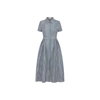 DIOR SS22 Short-Sleeved Dresses Women's Blue White